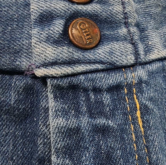 Vintage Women's Denim Bell bottom flared jeans size 25/26 x 34in *flawed - Picture 5 of 16